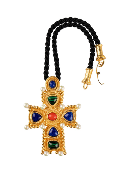 Vintage Christian Lacroix Cross Necklace