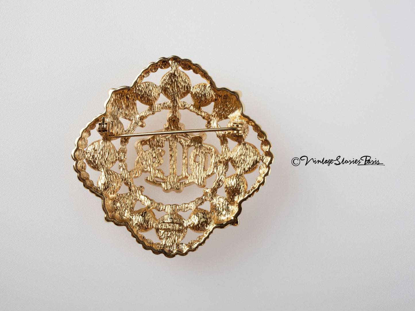 Vintage Christian Dior Brooch with Pearls