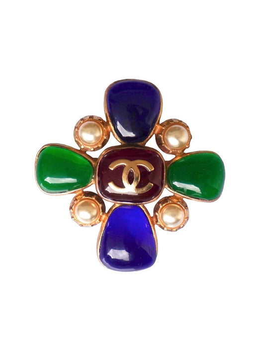 Vintage Chanel Brooch Pendant 1980s