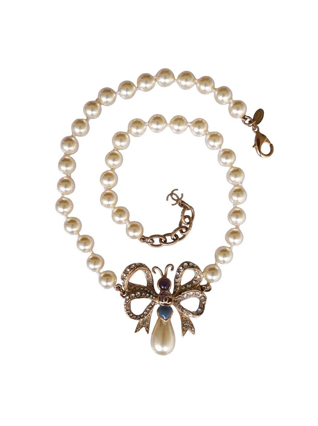 Chanel Butterfly Necklace 2016 Spring