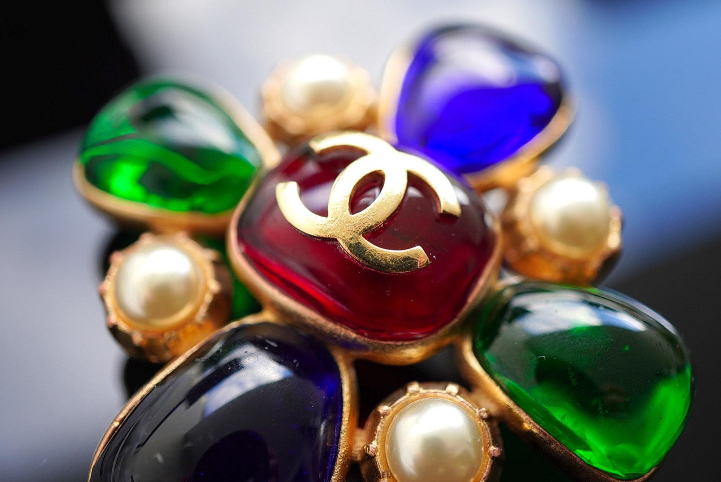 Vintage Chanel Brooch Pendant 1980s