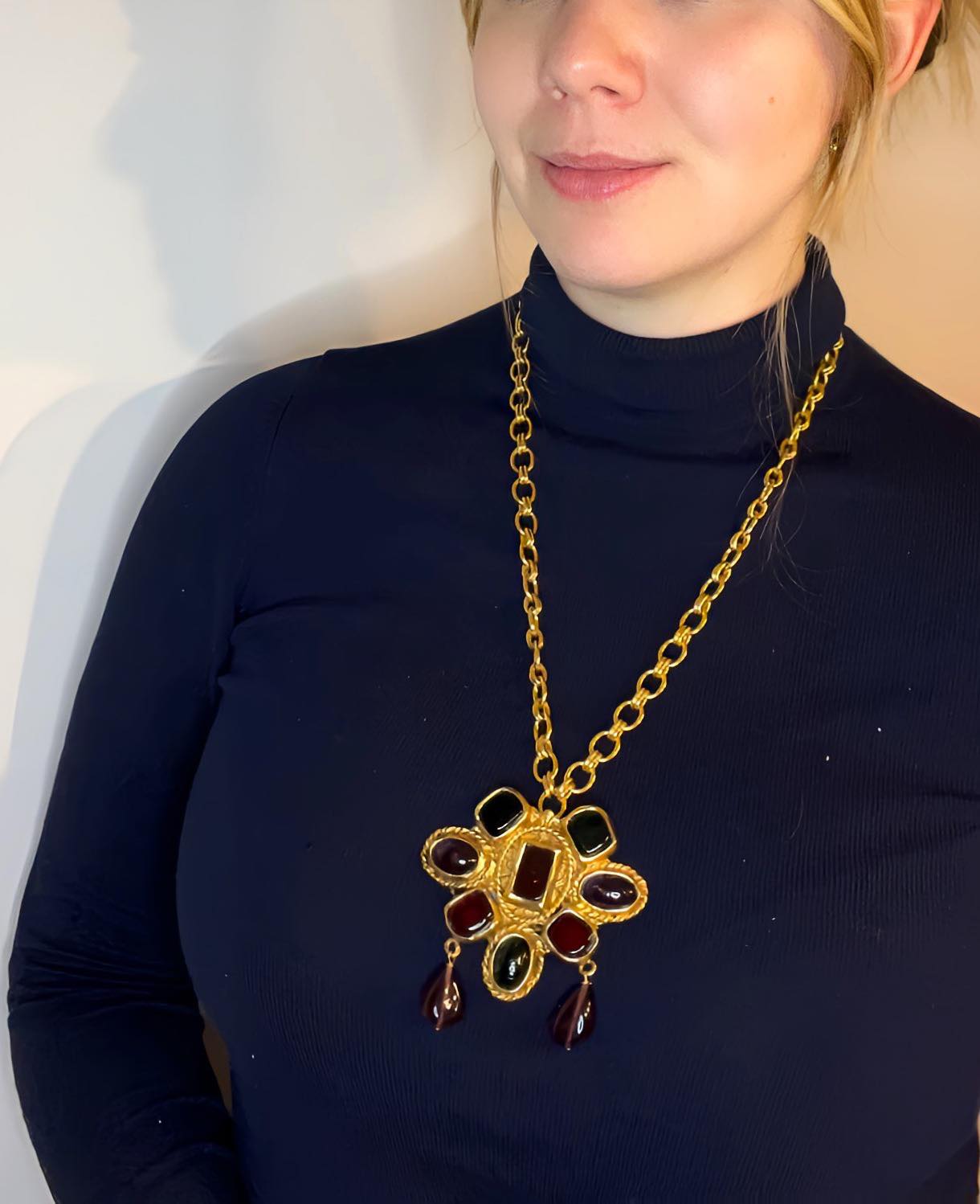 Vintage Chanel Gripoix Necklace