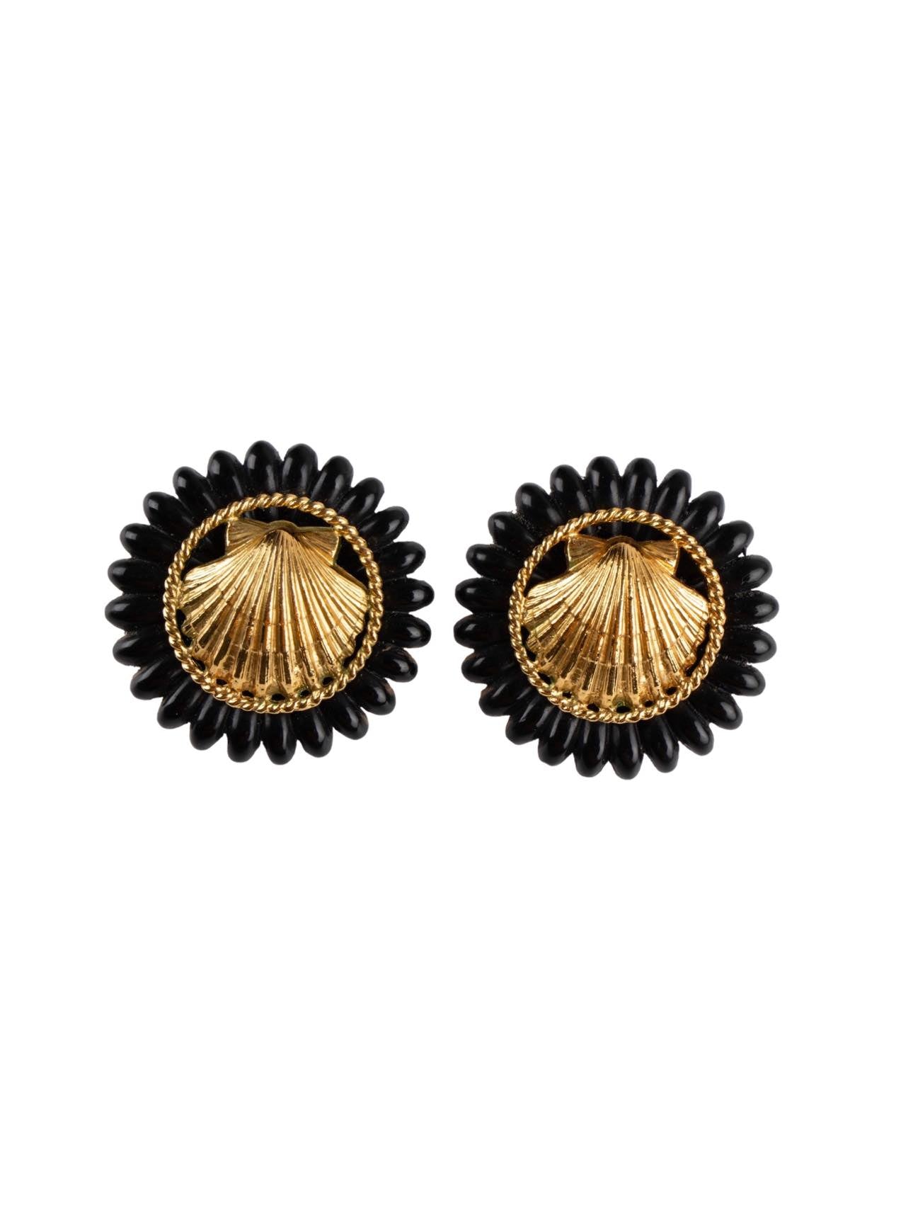 Vintage Chanel Shell Earrings