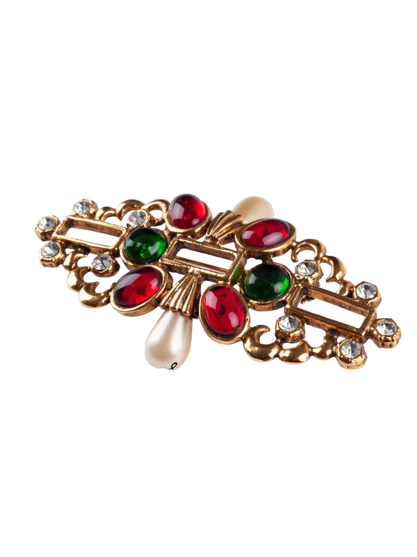 Vintage Chanel Rare Gripoix Brooch