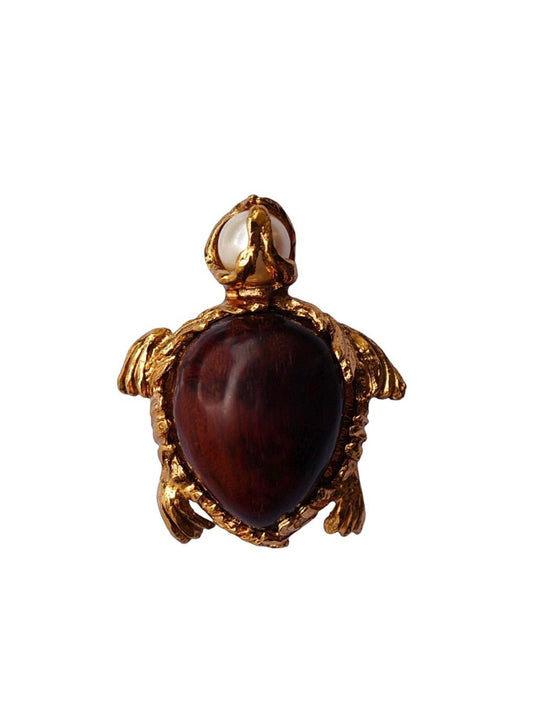 Vintage Yves Saint Laurent Turtle Brooch