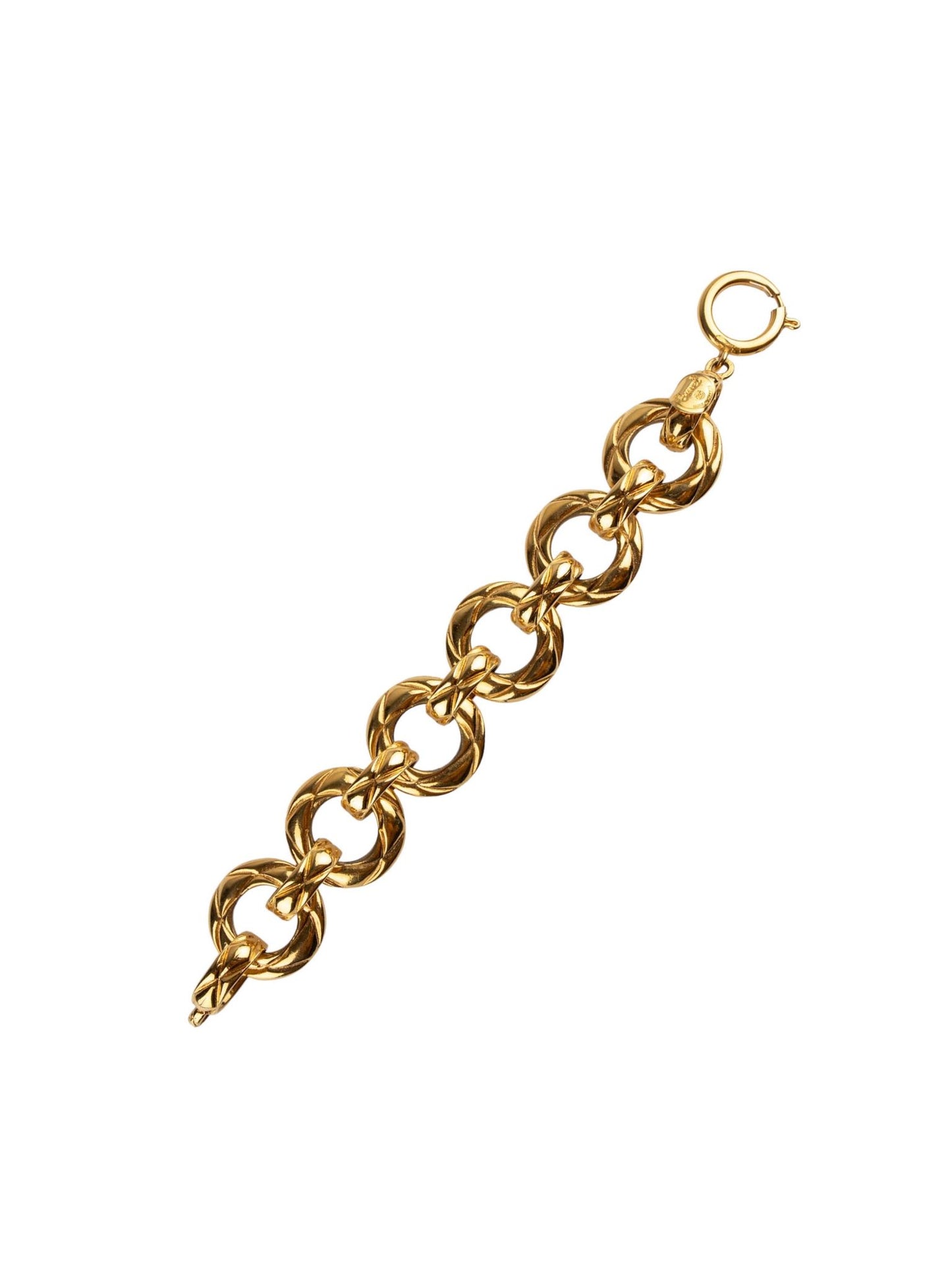 Vintage Chanel Gold-Plated Link Bracelet