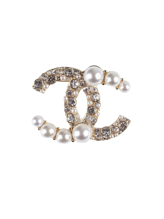 Chanel Diamonds and Pearls Brooch