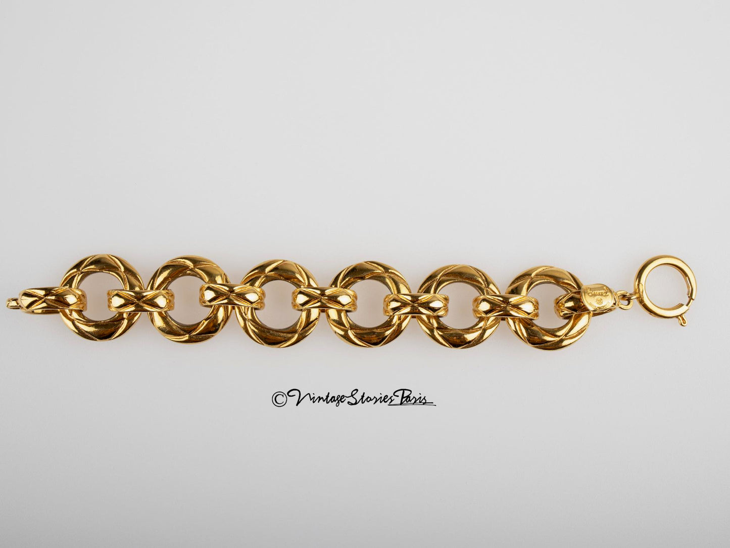 Vintage Chanel Gold-Plated Link Bracelet