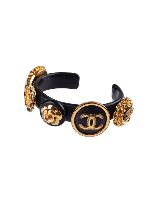 Vintage Chanel Leather Bracelet