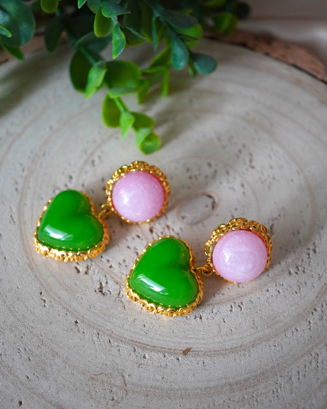 Vintage Chanel Heart Earrings