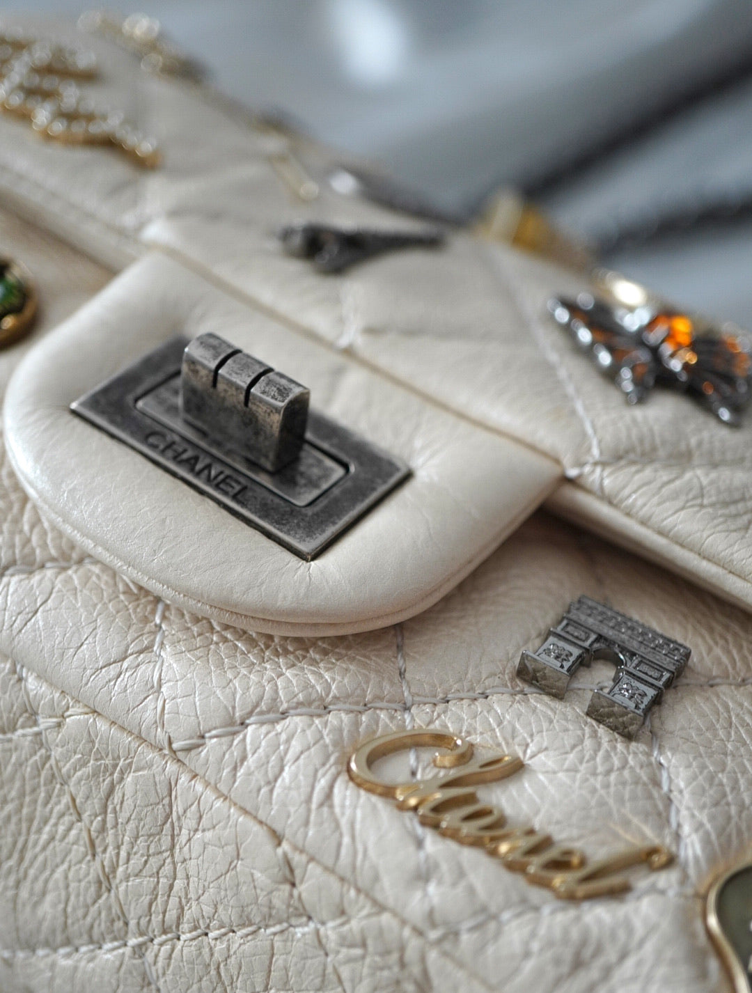 Limited Edition Vintage Chanel Charms Bag