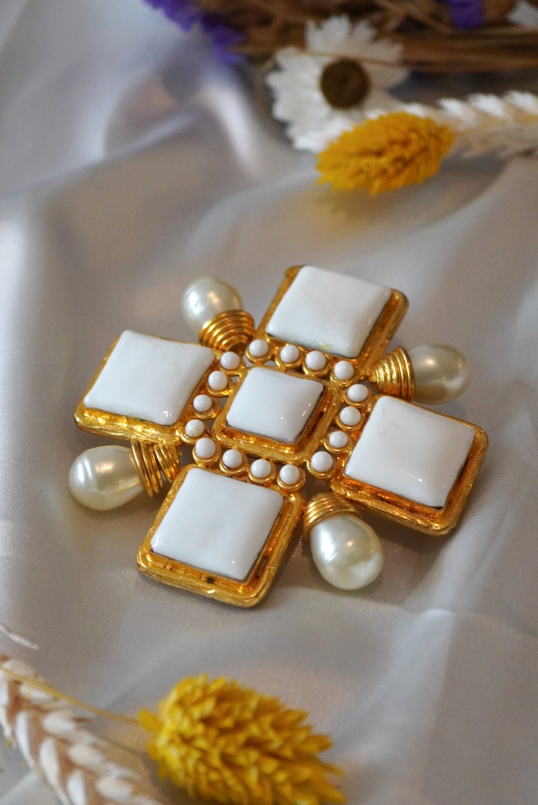 Vintage Chanel Cross Brooch/Pendant