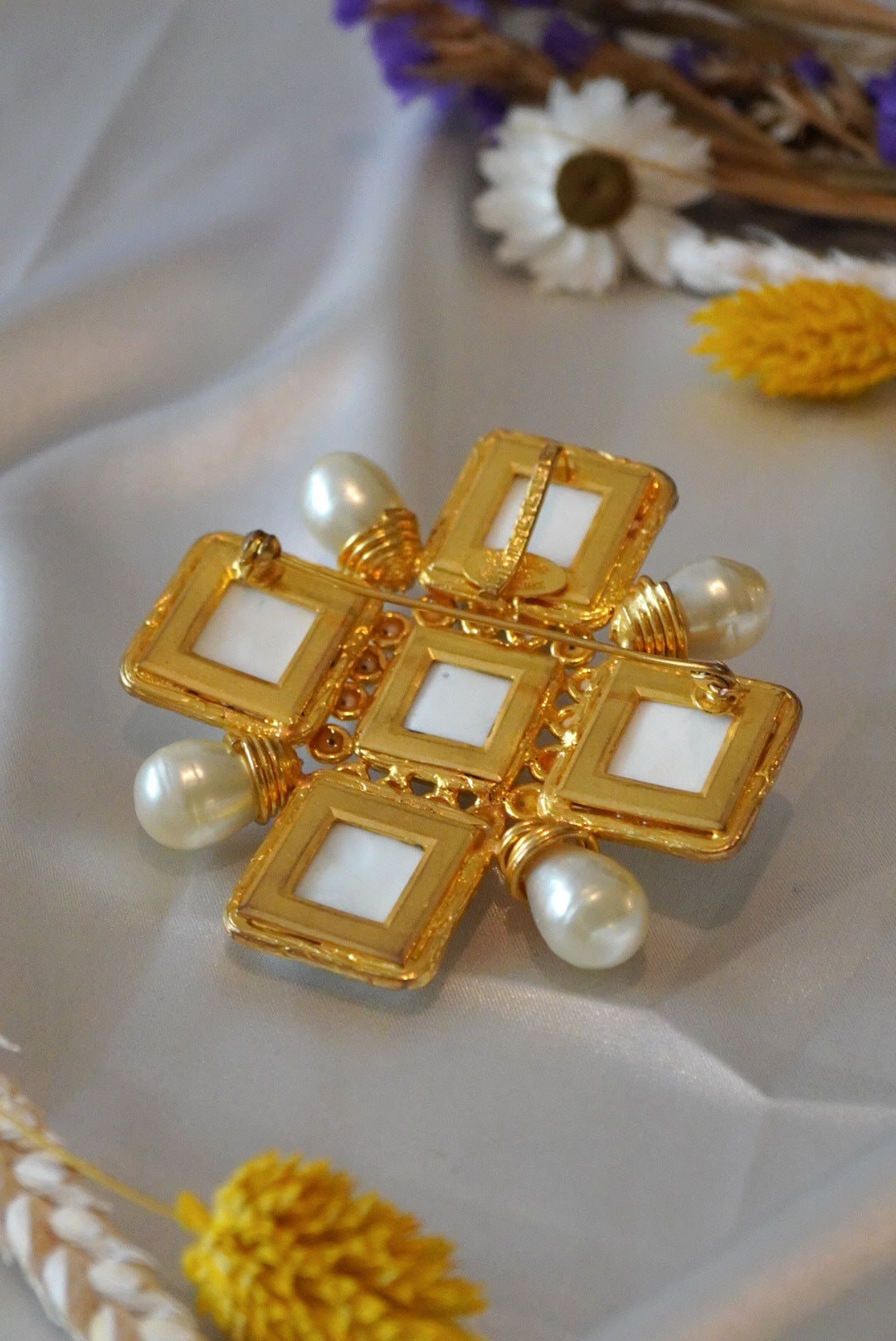 Vintage Chanel Cross Brooch/Pendant