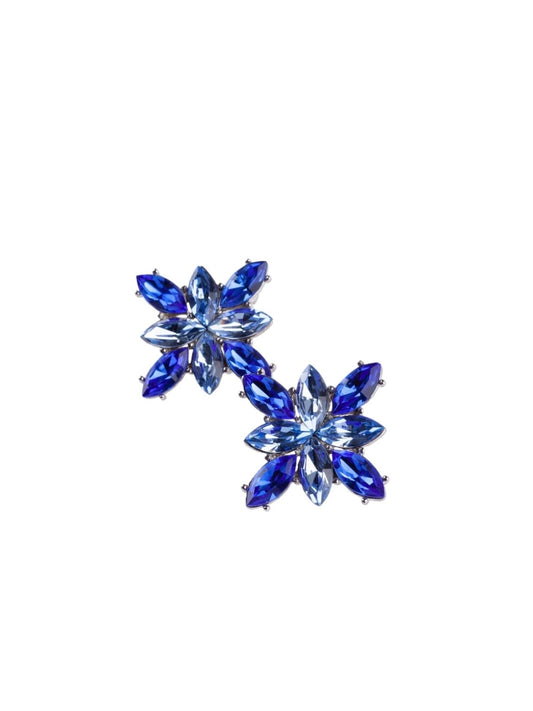 Vintage Yves Saint Laurent Blue Colored Earrings