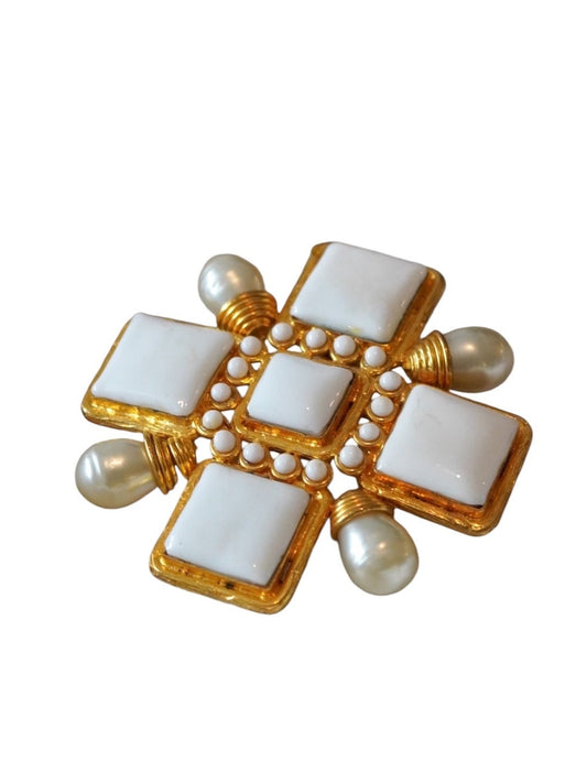 Vintage Chanel Cross Brooch/Pendant