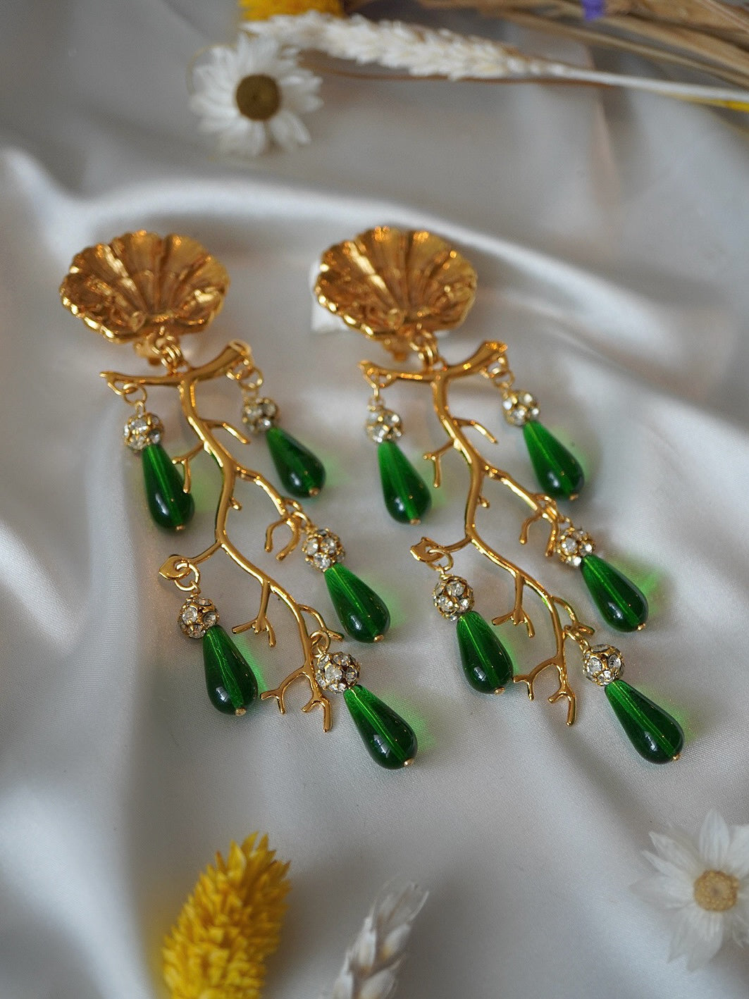 PHILIPPE FERRANDISののチェリーピアス☆ - ビジューチェリーピアス 