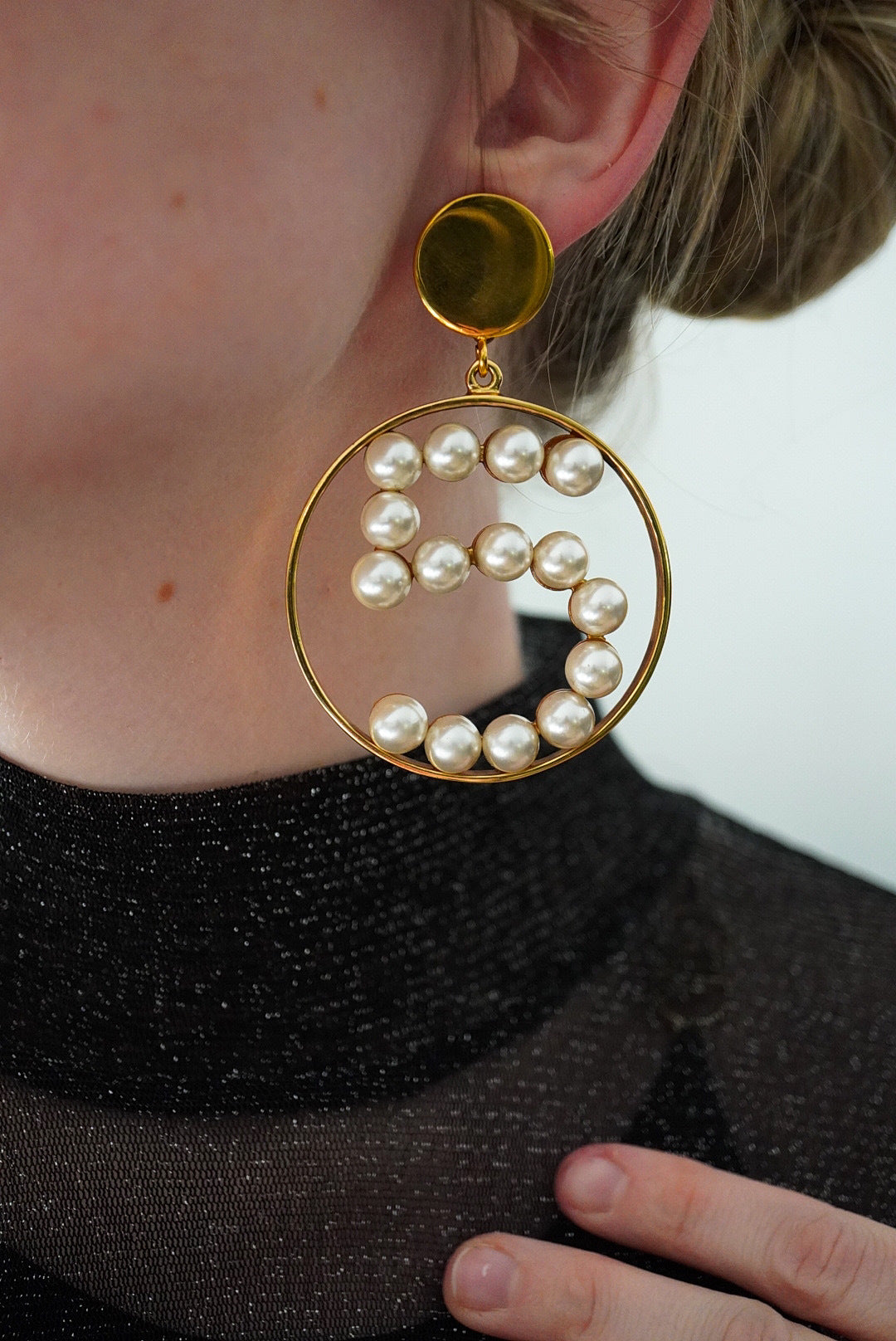 Rare Vintage Chanel Runway Earrings 1987