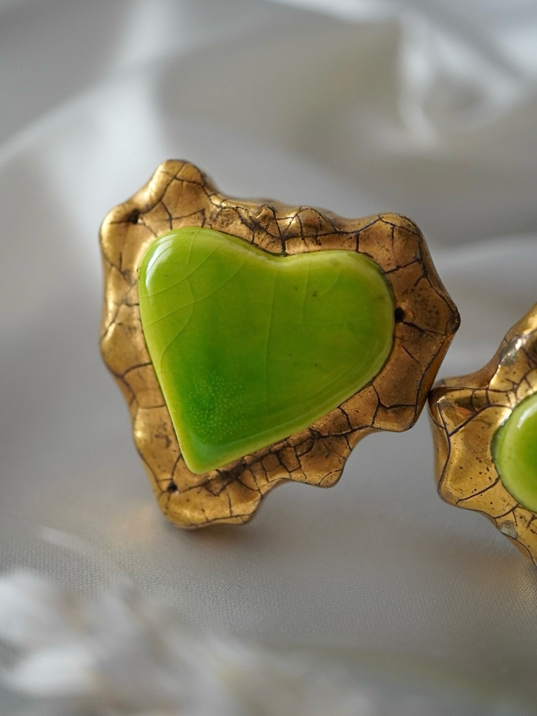 Vintage Christian Lacroix Heart Earrings