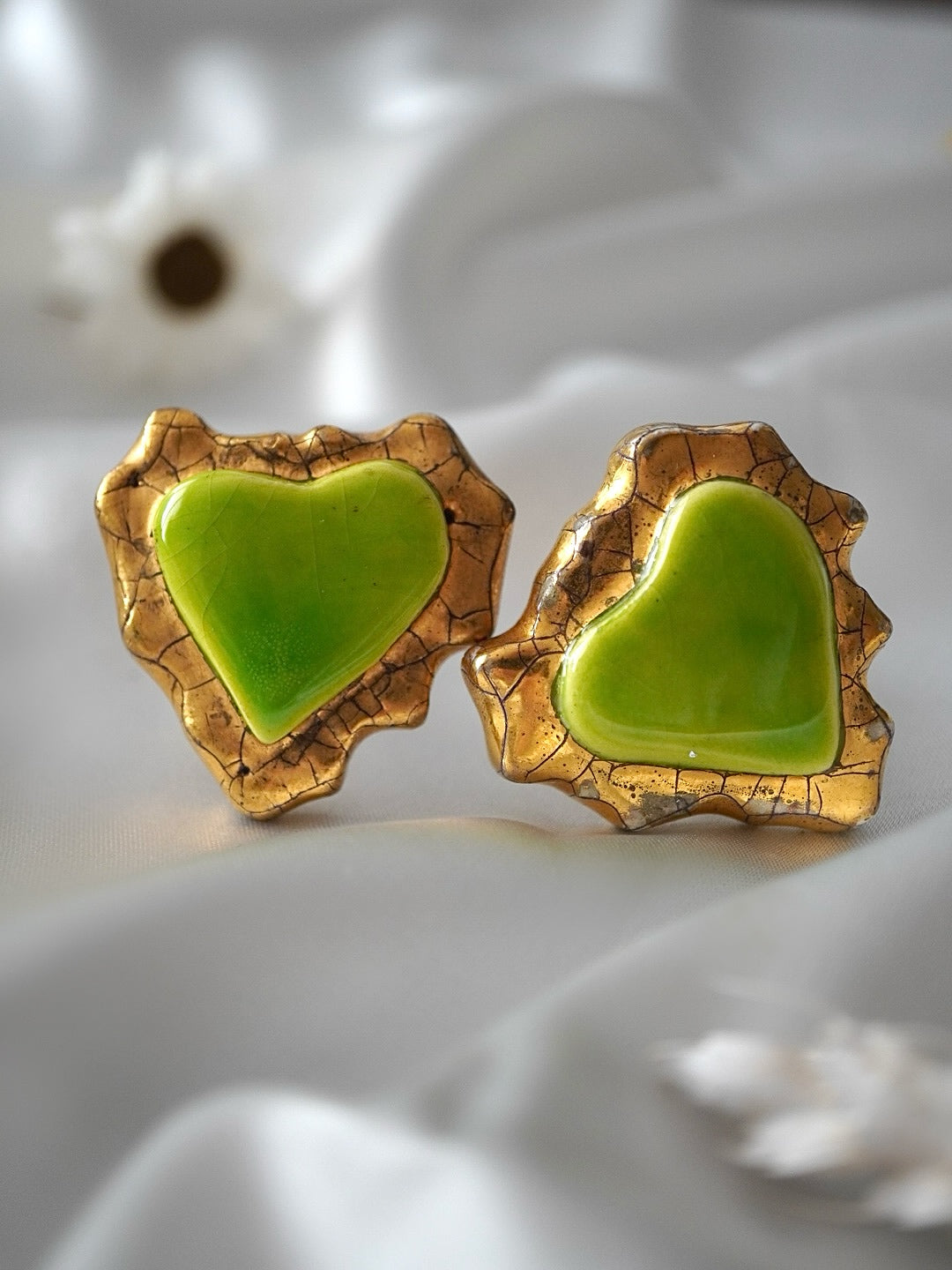 Vintage Christian Lacroix Heart Earrings