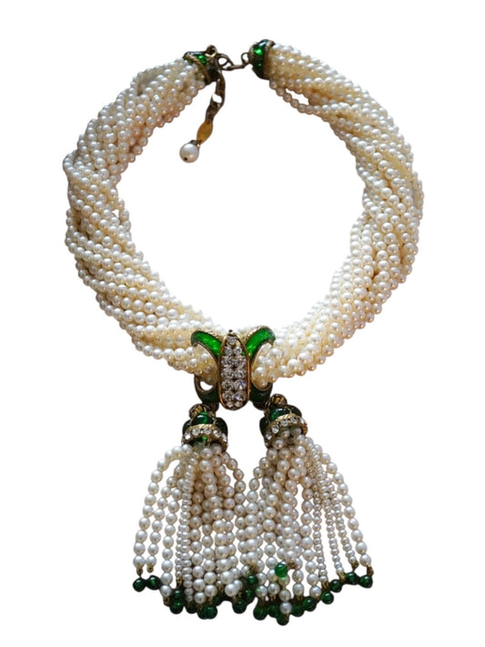 Extremly Rare Vintage Chanel Pearl Necklace 1983