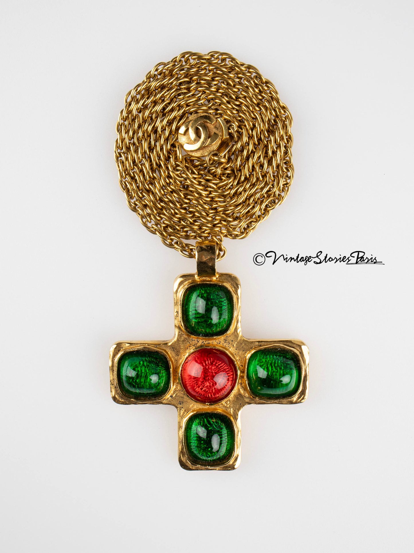 Vintgae Chanel Cross Necklace