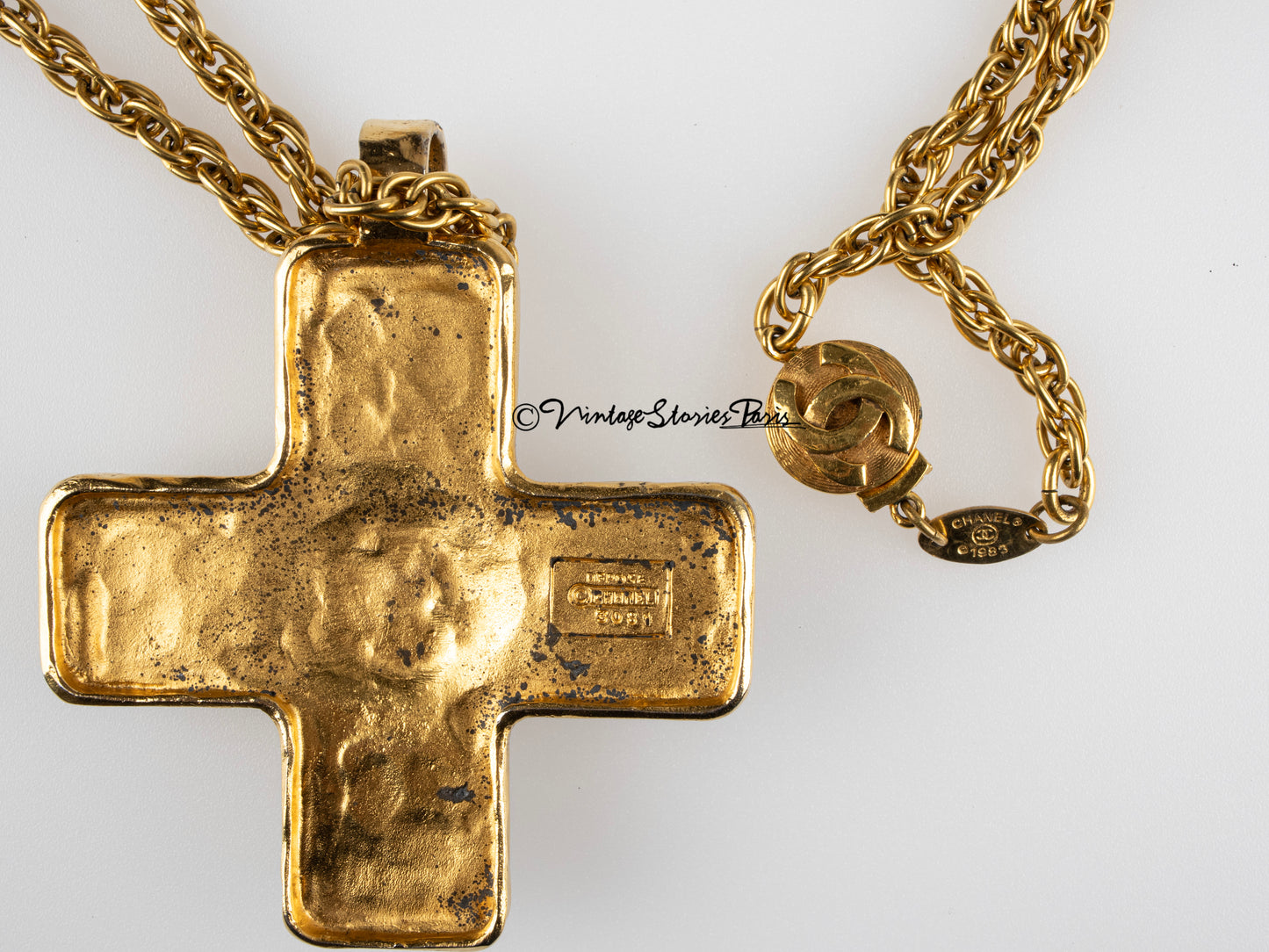 Vintgae Chanel Cross Necklace