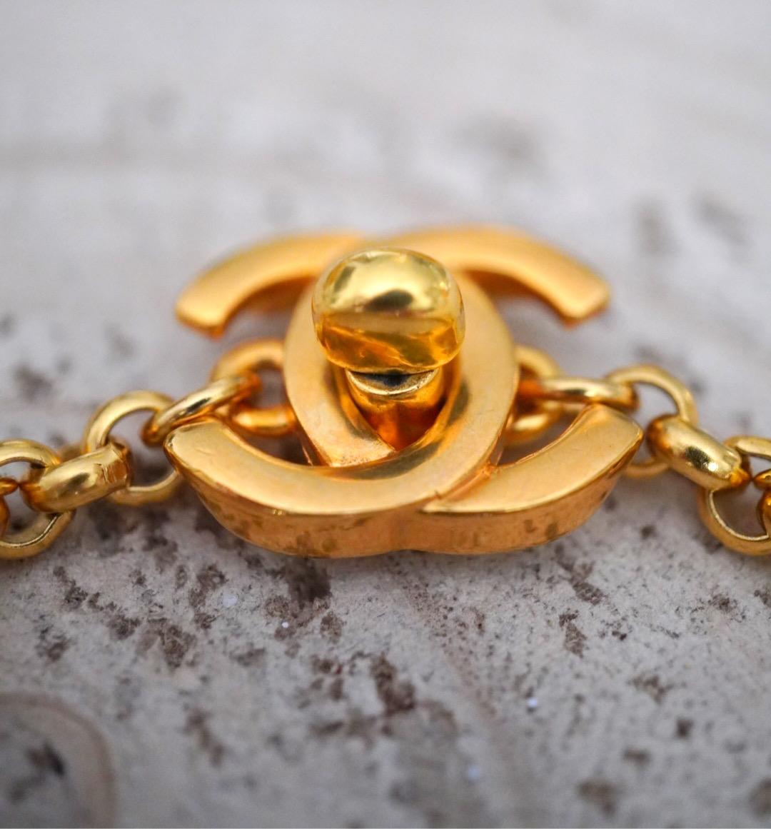 Vintage Chanel Bracelet with Chanel logo charms