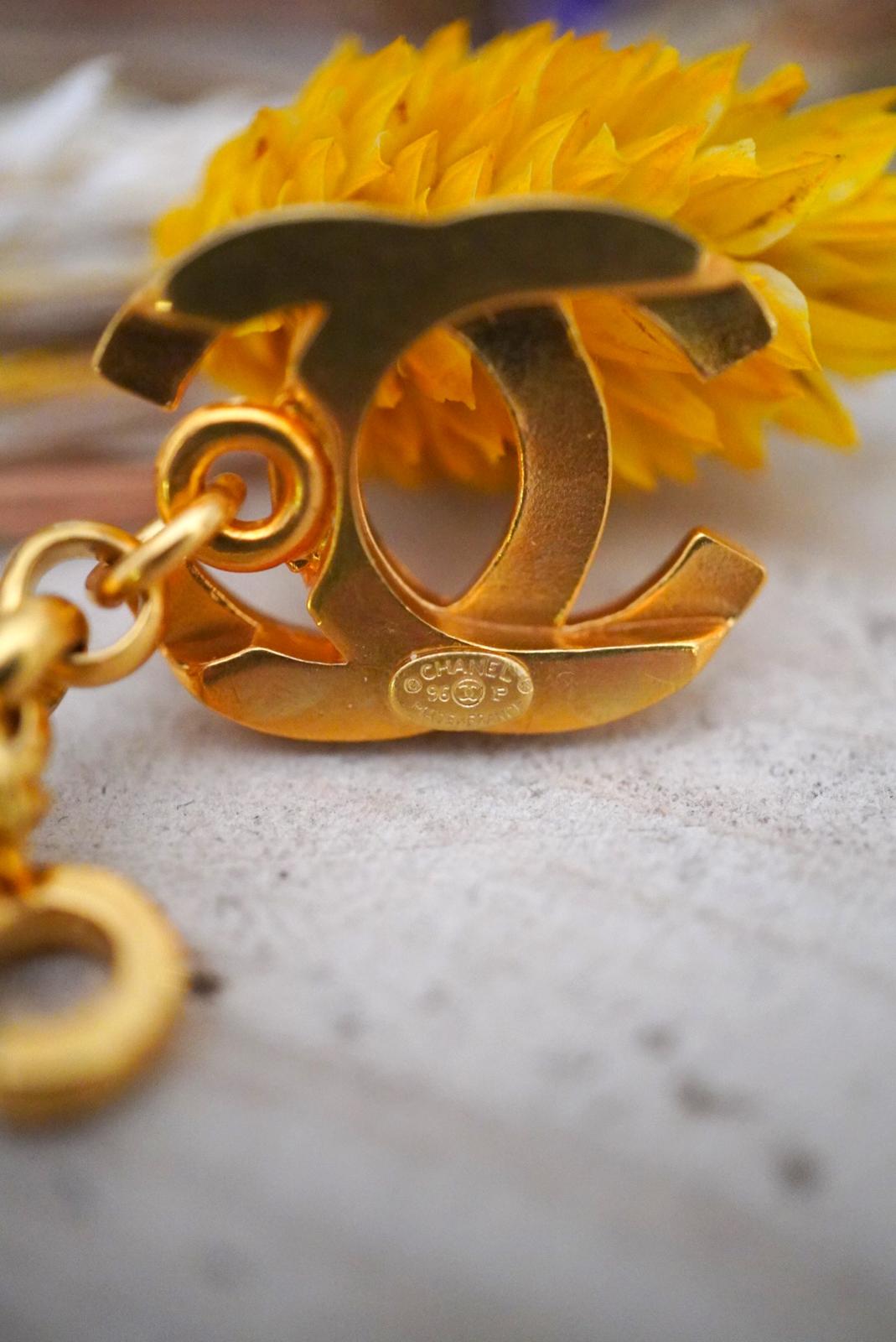 Vintage Chanel Bracelet with Chanel logo charms