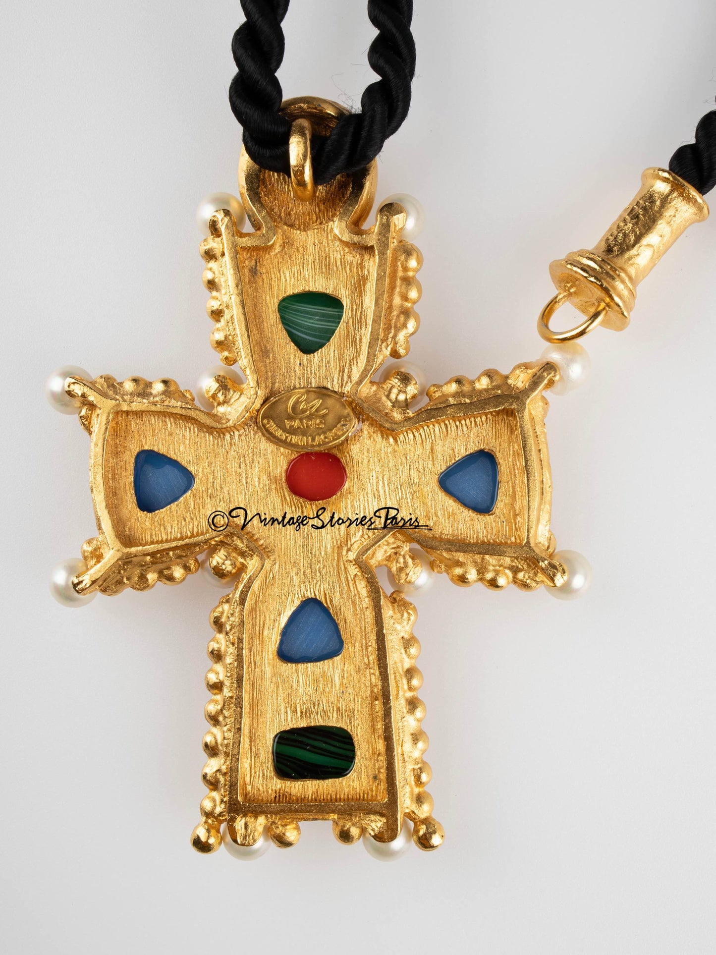 Vintage Christian Lacroix Cross Necklace